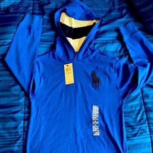Big Boys Ralph Lauren Polo Hooded Tshirt(10/12)